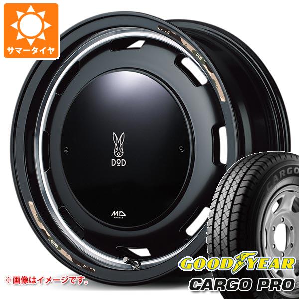 【タイヤ交換対象】スズキ キャリイ DA16T用 サマータイヤ グッドイヤー カーゴ プロ 165/80R14 97/95N (165R14 8PR相当) ウシャリントバリ 4.5-14 タイヤホイール4本セット