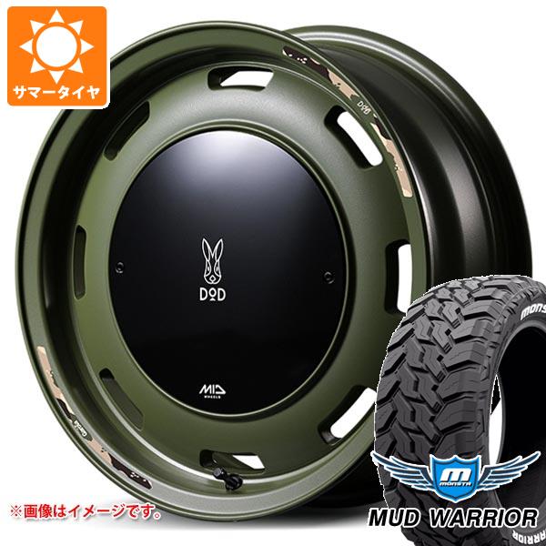 【タイヤ交換対象】5本セット スズキ ジムニーノマド JC74W用 サマータイヤ モンスタ マッドウォーリアー LT235/70R16 104/101Q ホワイトレター ウシャリントバリ 6.0-16 タイヤホイール5本セット