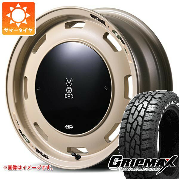 【タイヤ交換対象】スズキ キャリイ DA16T用 サマータイヤ グリップマックス マッドレイジ R/T MAX 165/65R15 81Q ブラックレター ウシャリントバリ 4.5-15 タイヤホイール4本セット