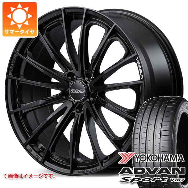 【タイヤ交換対象】トヨタ 40系アルファード用 サマータイヤ ヨコハマ アドバンスポーツV107 225/60R18 104W XL ★ BMW承認 V107D レイズ ベルサス ヴォウジェ SE 7.0-18 タイヤホイール4本セット