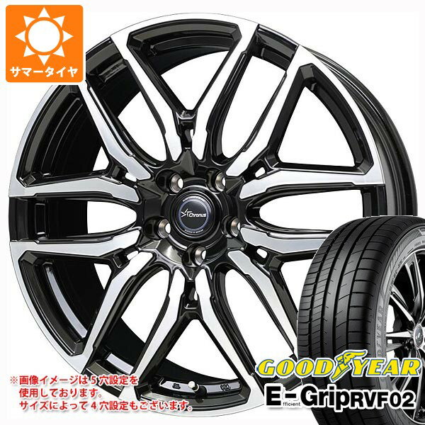 【タイヤ交換対象】サマータイヤ 245/45R20 103W XL グッドイヤー エフィシエントグリップ RVF02 クロノス CH-114 8.0-20 タイヤホイール4本セット