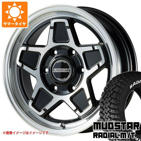 【タイヤ交換対象】ニッサン NV350キャラバン E26用 サマータイヤ マッドスター ラジアル M/T 215/65R16C 109/107R ホワイトレター エセックス ENCS 6.5-16 タイヤホイール4本セット