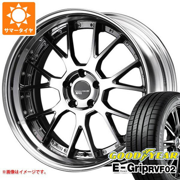 【タイヤ交換対象】サマータイヤ 245/40R19 98W XL グッドイヤー エフィシエントグリップ RVF02 SSR エグゼキューター EX07S 8.5-19 タイヤホイール4本セット