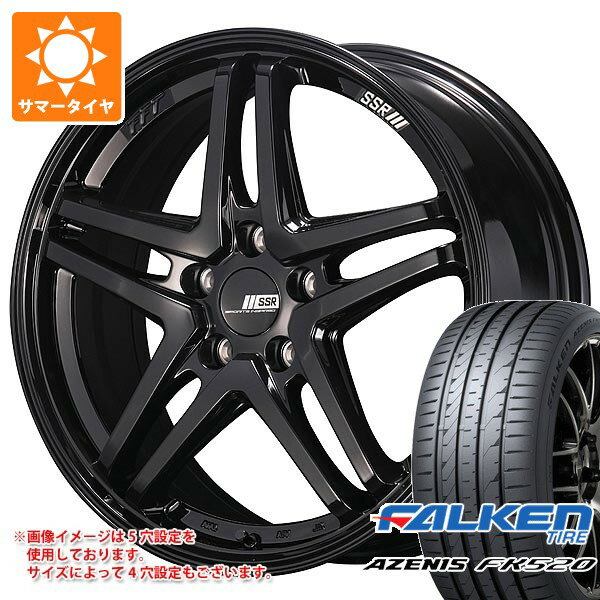 【タイヤ交換対象】サマータイヤ 245/45R18 100Y XL ファルケン アゼニス FK520L SSR GTV06 8.0-18 タイヤホイール4本セット