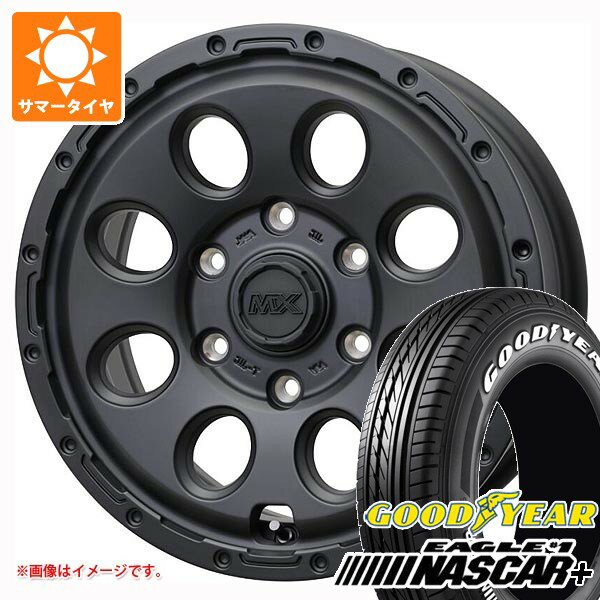 【タイヤ交換対象】トヨタ ハイエース 200系用 サマータイヤ 2026年製 グッドイヤー イーグル ＃1 ナスカープラス 215/65R16C 109/107R ホワイトレター マッドクロス リーコン 6.5-16 タイヤホイール4本セット
