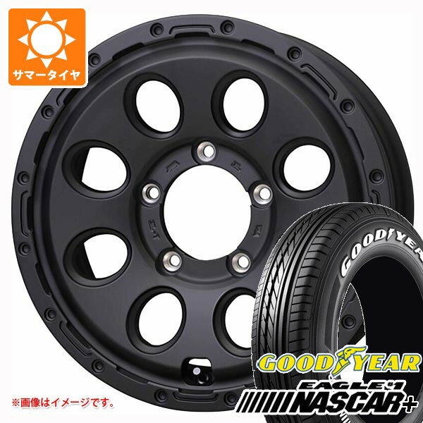 【タイヤ交換対象】5本セット スズキ ジムニーシエラ JB74W用 サマータイヤ グッドイヤー イーグル ＃1 ナスカープラス 195/80R15 107/105N ホワイトレター マッドクロス リーコン 6.0-15 タイヤホイール5本セット