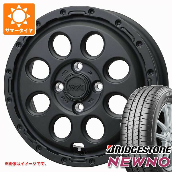 【タイヤ交換対象】スズキ エブリイバン DA17V用 サマータイヤ 2026年製 ブリヂストン ニューノ 165/65R15 81S マッドクロス リーコン 4.5-15 タイヤホイール4本セット