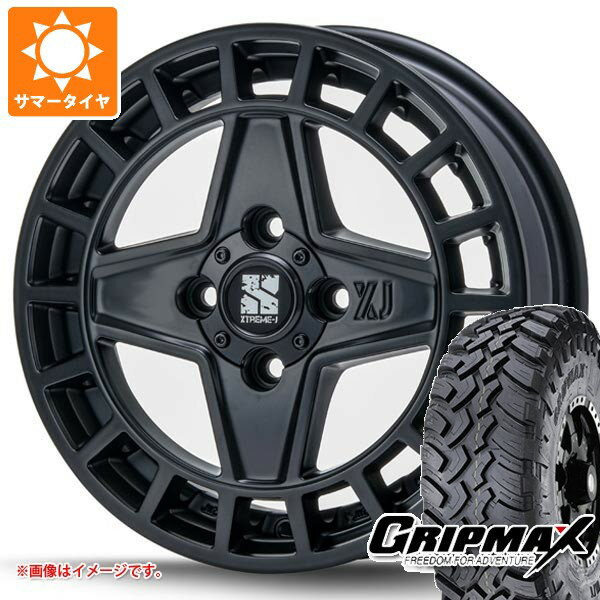 【タイヤ交換対象】スズキ ハスラー用 サマータイヤ グリップマックス マッドレイジ M/T 185R14C 102/100Q ホワイトレター MLJ エクストリームJ クアッド 4.5-14 タイヤホイール4本セット