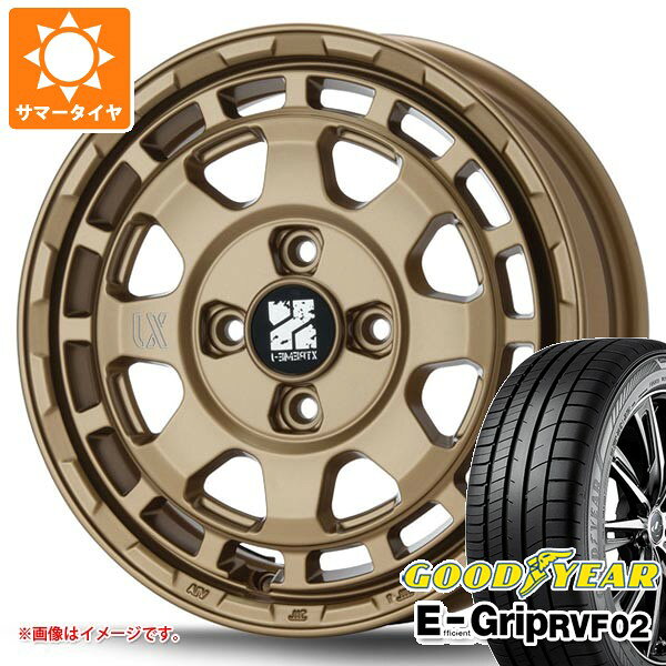 Rakuten - 【タイヤ交換対象】サマータイヤ 155/65R14 75H グッドイヤー エフィシエントグリップ RVF02 MLJ エクストリームJ サバンザ 4.5-14 タイヤホイール4本セット