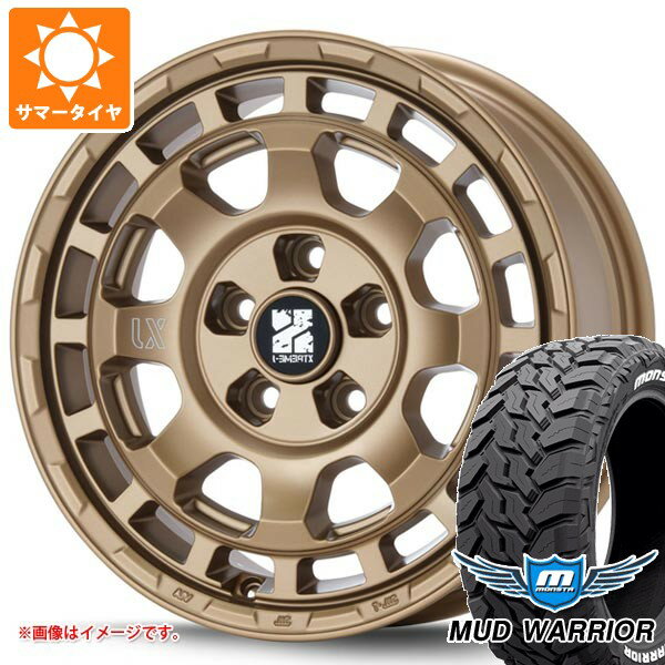 【タイヤ交換対象】ミツビシ エクリプスクロス GK系用 サマータイヤ モンスタ マッドウォーリアー LT235/70R16 104/101Q ホワイトレター MLJ エクストリームJ サバンザ 7.0-16 タイヤホイール4本セット