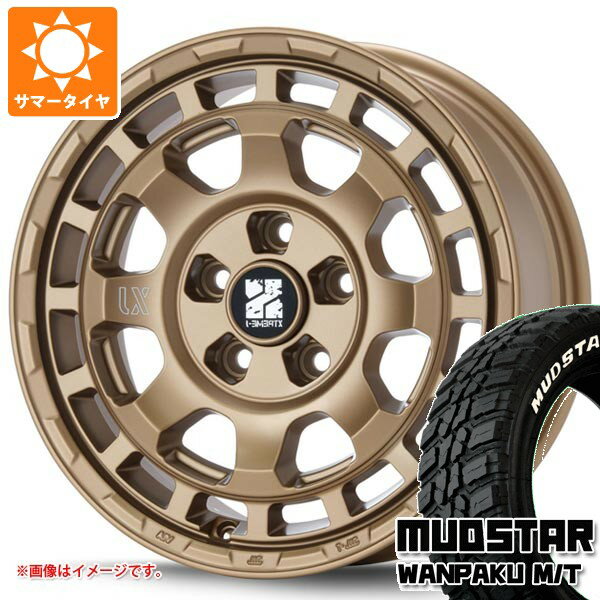 【タイヤ交換対象】ミツビシ エクリプスクロス GK系用 サマータイヤ マッドスター ワンパク M/T 235/70R16 106S ホワイトレター MLJ エクストリームJ サバンザ 7.0-16 タイヤホイール4本セット