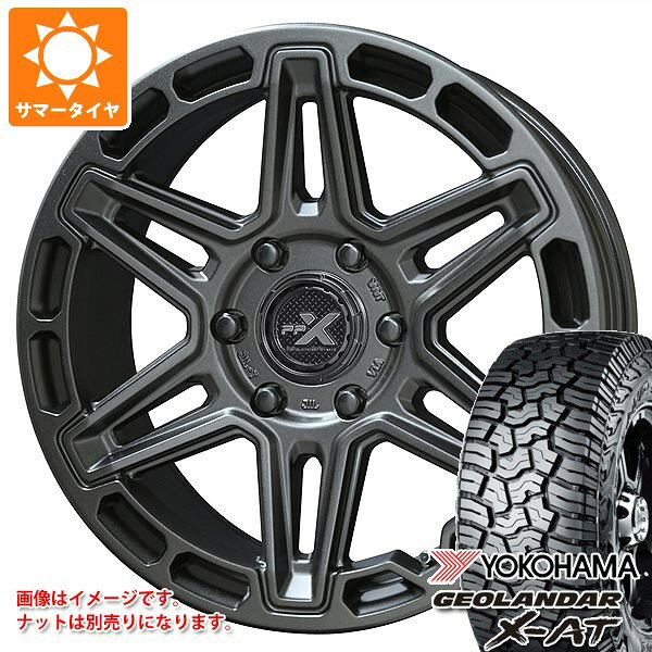 【タイヤ交換対象】トヨタ ランドクルーザー300用 サマータイヤ ヨコハマ ジオランダー X-AT G016 265/65R18 114T ブラックレター PPX MK6 8.0-18 タイヤホイール4本セット