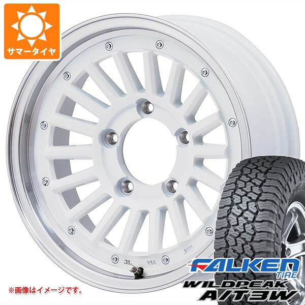 Rakuten - 【タイヤ交換対象】スズキ ジムニーノマド JC74W用 サマータイヤ ファルケン ワイルドピーク A/T3W LT225/75R16 115/112Q マウンンテンフック 6.0-16 タイヤホイール4本セット