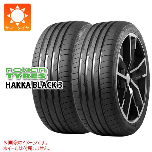 【タイヤ交換対象】2本 サマータイヤ 235/40R19 96Y XL ノキアン ハッカ ブラック3 NOKIAN HAKKA BLACK3