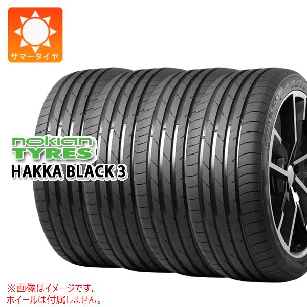 【タイヤ交換対象】4本 サマータイヤ 225/45R18 95Y XL ノキアン ハッカ ブラック3 NOKIAN HAKKA BLACK3