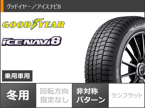 【タイヤ交換対象】ルノー トゥインゴ AHH4系用 スタッドレス グッドイヤー アイスナビ8 前 165/65R15 81Q 後 185/60R15 84Q スマートライン 365 タイヤホイール4本セット 2