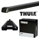 THULE ホンダ シビック 4ドアセダン ガラスルーフ不可 H29/9〜 ルーフキャリア取付1台分セット TH7105+TH7123+THKIT5066【沖縄・離島発送不可】(2)