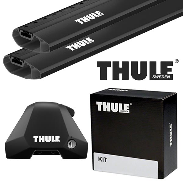 THULE ポルシェ マカン ルーフレールなし 14〜 ルーフキャリア取付1台分セット TH7205+TH7215B+THKIT5248【沖縄・離島発送不可】