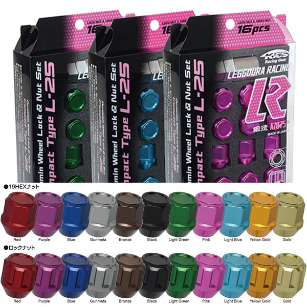 ロック＆ナット16個入 コンパクトタイプ レデューラ レーシング KYO-EI 協永産業 Kics キックス