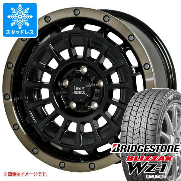 【タイヤ交換対象】ジープ レネゲード BU/BV系用 スタッドレス ブリヂストン ブリザック WZ-1 215/70R16 100Q バークレイハードロック ローガン タイヤホイール4本セット