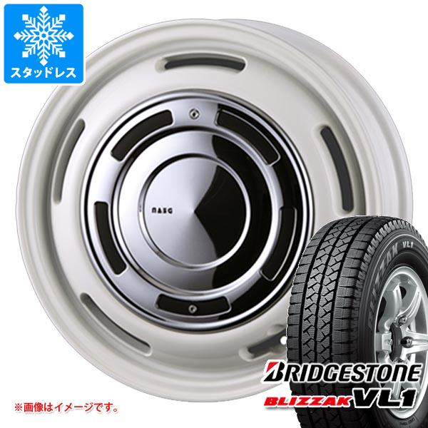 【タイヤ交換対象】タウンエース バン 400系用 スタッドレス ブリヂストン ブリザック VL1 175R14 6PR (175/80R14 94/93N相当) クリムソン ディーンクロスカントリー タイヤホイール4本セット