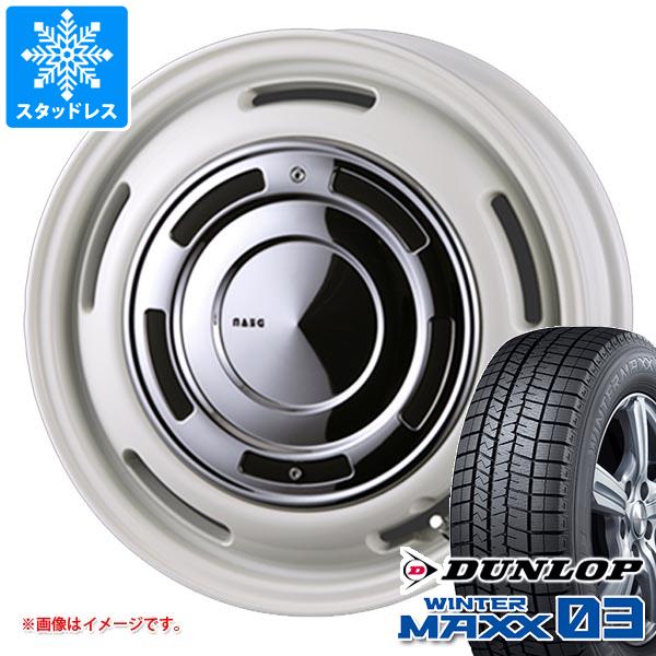 【タイヤ交換対象】スタッドレスタイヤ ダンロップ ウインターマックス03 WM03 155/65R14 75Q ＆ クリムソン ディーンクロスカントリー 軽自動車・あげ軽用 4.5-14 タイヤホイール4本セット155/65-14 DUNLOP WINTER MAXX 03 WM03