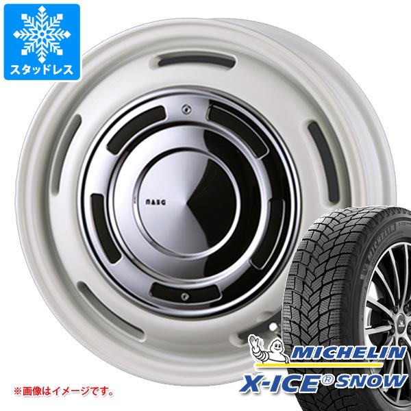 【タイヤ交換対象】スタッドレスタイヤ ミシュラン エックスアイススノー 155/65R14 75T ＆ クリムソン ディーンクロスカントリー 4.5-14 タイヤホイール4本セット155/65-14 MICHELIN X-ICE SNOW
