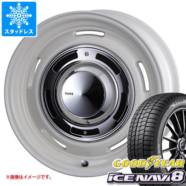 【タイヤ交換対象】ジープ コンパス M624系用 スタッドレス グッドイヤー アイスナビ8 225/60R17 99Q クリムソン ディーンクロスカントリー タイヤホイール4本セット