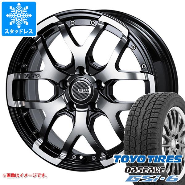 【タイヤ交換対象】2025年製 スタッドレスタイヤ トーヨー オブザーブ GSi-6 225/65R17 102Q ＆ SSR ディバイド ZS 7.0-17 タイヤホイール4本セット225/65-17 TOYO OBSERVE GSi-6