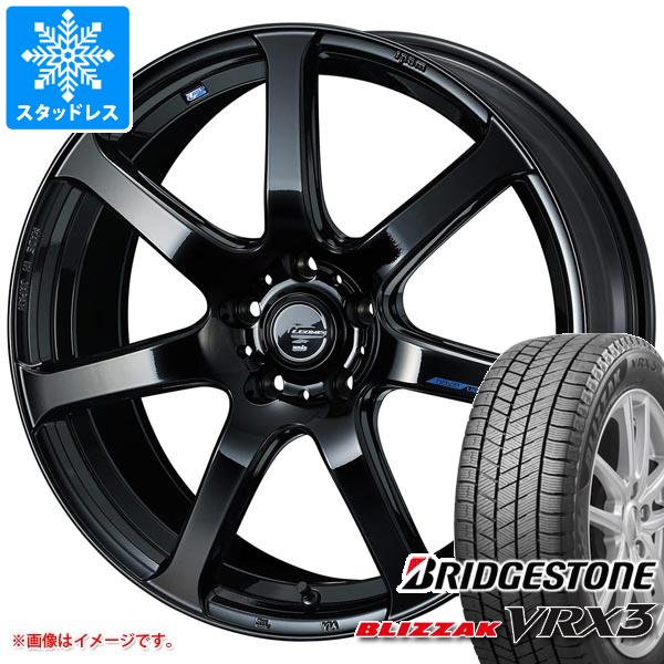 【タイヤ交換対象】スタッドレスタイヤ ブリヂストン ブリザック VRX3 215/50R17 91Q ＆ レオニス ナヴィア 07 7.0-17 タイヤホイール4本セット215/50-17 BRIDGESTONE BLIZZAK VRX3