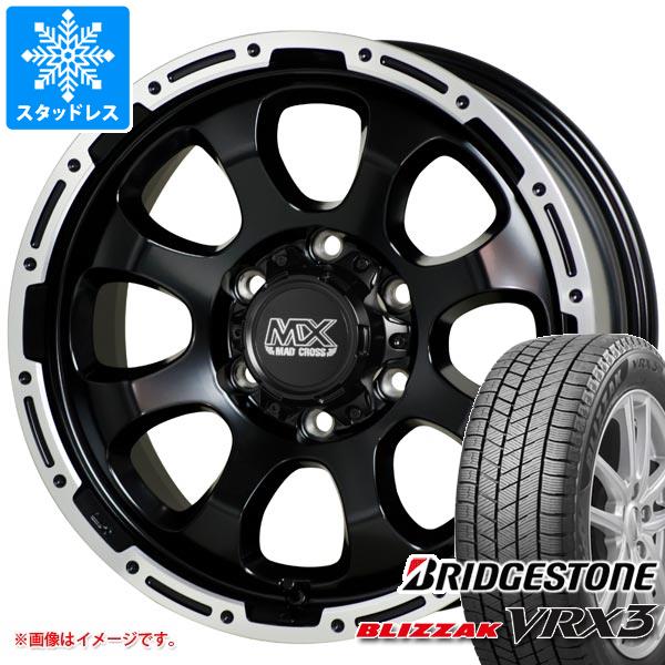 【タイヤ交換対象】ハイエース 200系用 スタッドレス ブリヂストン ブリザック VRX3 215/70R16 100Q マッドクロスグレイス タイヤホイール4本セット