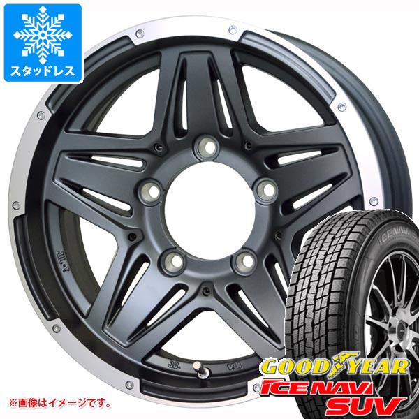 【タイヤ交換対象】ジムニーシエラ JB74W用 スタッドレス グッドイヤー アイスナビ SUV 195/80R15 96Q マッドクロス JB-01 タイヤホイール4本セット