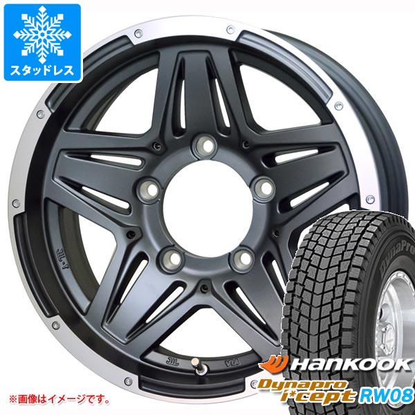 【タイヤ交換対象】ジムニー用 スタッドレス ハンコック ダイナプロアイセプト RW08 175/80R16 91Q マッドクロス JB-01 タイヤホイール4本セット