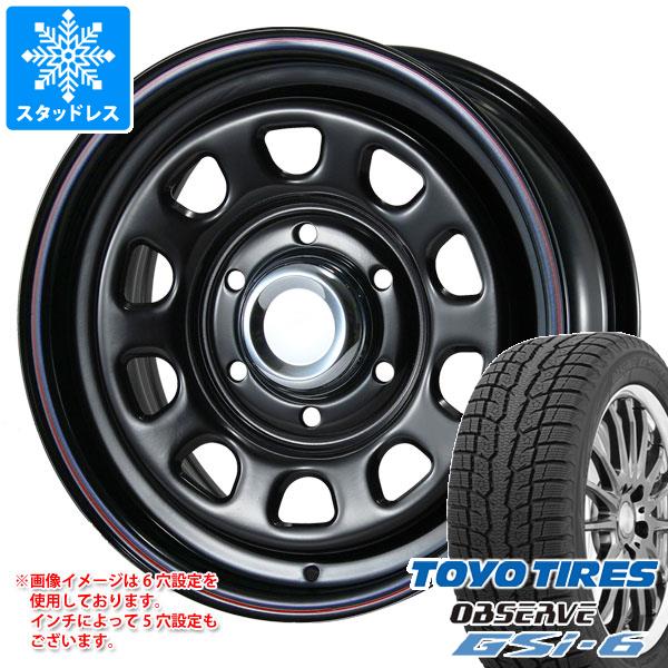 【タイヤ交換対象】ハイエース 200系用 スタッドレス トーヨー オブザーブ GSi-6 215/70R16 100Q MLJ デイトナ SS タイヤホイール4本セット