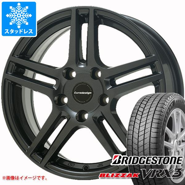 【タイヤ交換対象】アウディ A3 GY系用 スタッドレス ブリヂストン ブリザック VRX3 225/45R17 91Q アイガー タイヤホイール4本セット