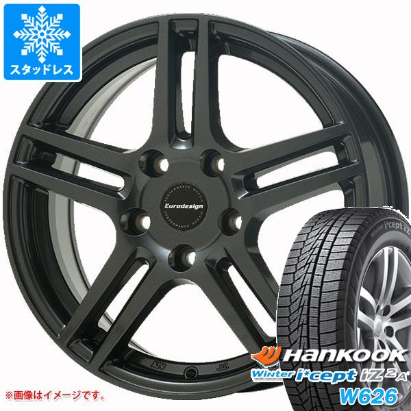 【タイヤ交換対象】VW UP用 2025年製 スタッドレス ハンコック ウィンターアイセプト IZ2エース W626 165/70R14 81T アイガー タイヤホイール4本セット