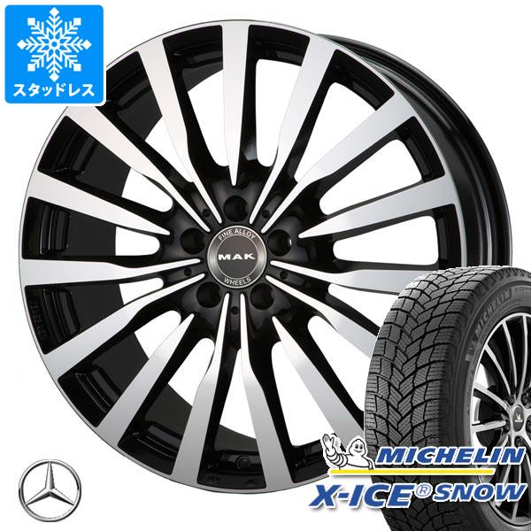 【タイヤ交換対象】メルセデスベンツ X254 GLCクラス用 スタッドレス ミシュラン エックスアイススノー SUV 255/45R20 105T XL MAK クローネ タイヤホイール4本セット