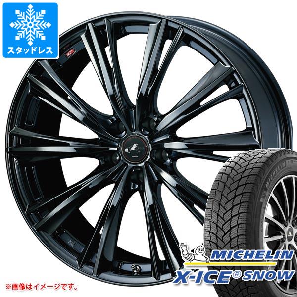 【タイヤ交換対象】スタッドレスタイヤ ミシュラン エックスアイススノー 215/45R18 93H XL ＆ レオニス WX 7.0-18 タイヤホイール4本セット215/45-18 MICHELIN X-ICE SNOW