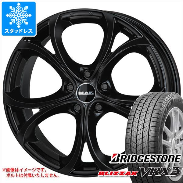 【タイヤ交換対象】アルファロメオ ステルヴィオ用 スタッドレス ブリヂストン ブリザック VRX3 235/55R19 101Q MAK ラリオ タイヤホイール4本セット