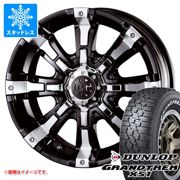 【タイヤ交換対象】ジムニー用 スタッドレス ダンロップ グラントレック XS1 185/85R16 105/103L LT ホワイトレター クリムソン MG ビースト タイヤホイール4本セット