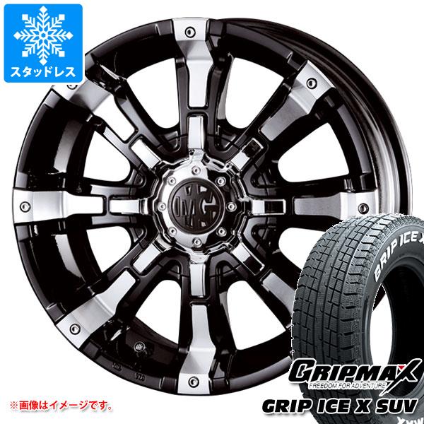 【タイヤ交換対象】5本セット ジムニーシエラ JB74W用 スタッドレス グリップマックス グリップアイスエックス SUV 185/85R16 105/103N ホワイトレター クリムソン MG ビースト タイヤホイール5本セット