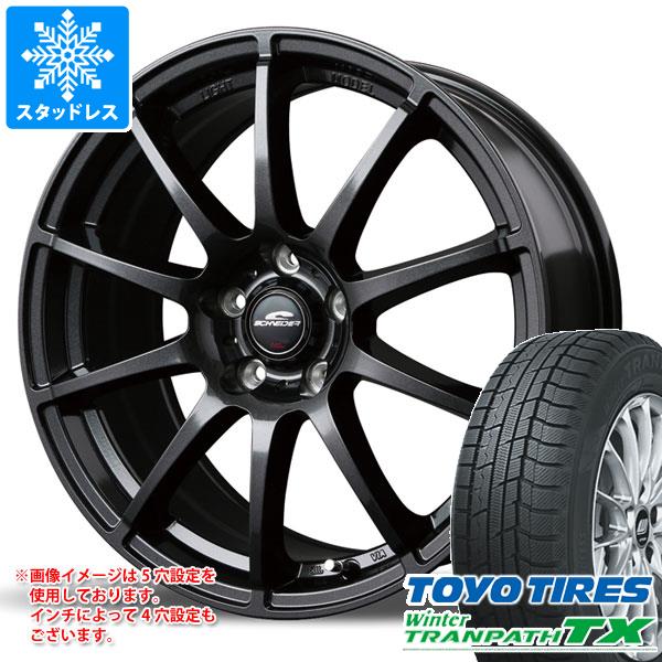 【タイヤ交換対象】スタッドレスタイヤ トーヨー ウィンタートランパス TX 155/65R14 75Q ＆ スタッグ タイプH ホンダ車専用 4.5-14 タイヤホイール4本セット155/65-14 TOYO Winter TRANPATH TX