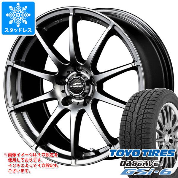 【タイヤ交換対象】スタッドレスタイヤ トーヨー オブザーブ GSi-6 215/70R16 100Q ＆ シュナイダー スタッグ 6.5-16 タイヤホイール4本セット215/70-16 TOYO OBSERVE GSi-6