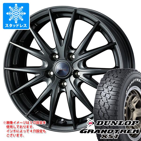 【タイヤ交換対象】スタッドレスタイヤ ダンロップ グラントレック XS1 215/70R16 100/97N ホワイトレター ＆ ヴェルヴァ スポルト2 6.5-16 タイヤホイール4本セット215/70-16 DUNLOP GRANDTREK XS1