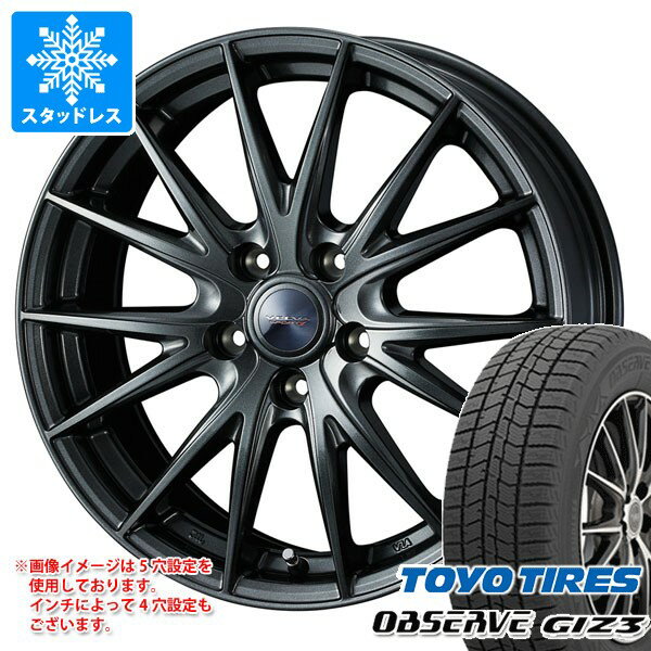 【タイヤ交換対象】BYD アット3 SC2系用 スタッドレス トーヨー オブザーブ ギズ3 235/50R18 97Q ヴェルヴァ スポルト2 タイヤホイール4本セット