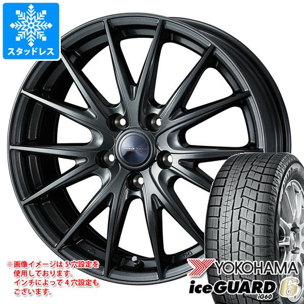 【タイヤ交換対象】スタッドレスタイヤ ヨコハマ アイスガードシックス iG60 165/65R14 79Q ＆ ヴェルヴァ スポルト2 タイヤホイール4本セット165/65-14 YOKOHAMA iceGUARD 6 iG60