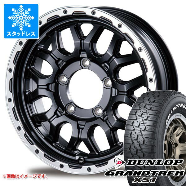 【タイヤ交換対象】5本セット スズキ ジムニーノマド JC74W用 スタッドレス ダンロップ グラントレック XS1 185/85R16 105/103L LT ホワイトレター インターミラノ マッドバーン XR-800M タイヤホイール5本セット