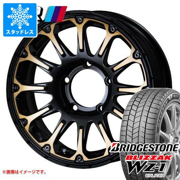 【タイヤ交換対象】スズキ ジムニー JB64W用 スタッドレス ブリヂストン ブリザック WZ-1 215/70R16 100Q SSR ディバイド FT タイヤホイール4本セット