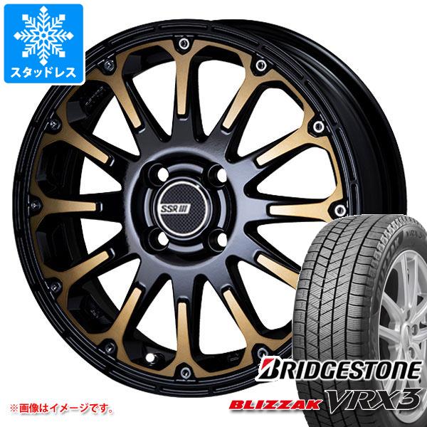 【タイヤ交換対象】ダイハツ タフト LA900系用 スタッドレス ブリヂストン ブリザック VRX3 165/65R15 81Q SSR ディバイド FT タイヤホイール4本セット
