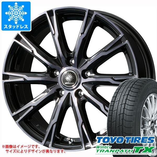 【タイヤ交換対象】スタッドレスタイヤ トーヨー ウィンタートランパス TX 165/65R14 79Q ＆ ディルーチェ DX10 タイヤホイール4本セット165/65-14 TOYO Winter TRANPATH TX